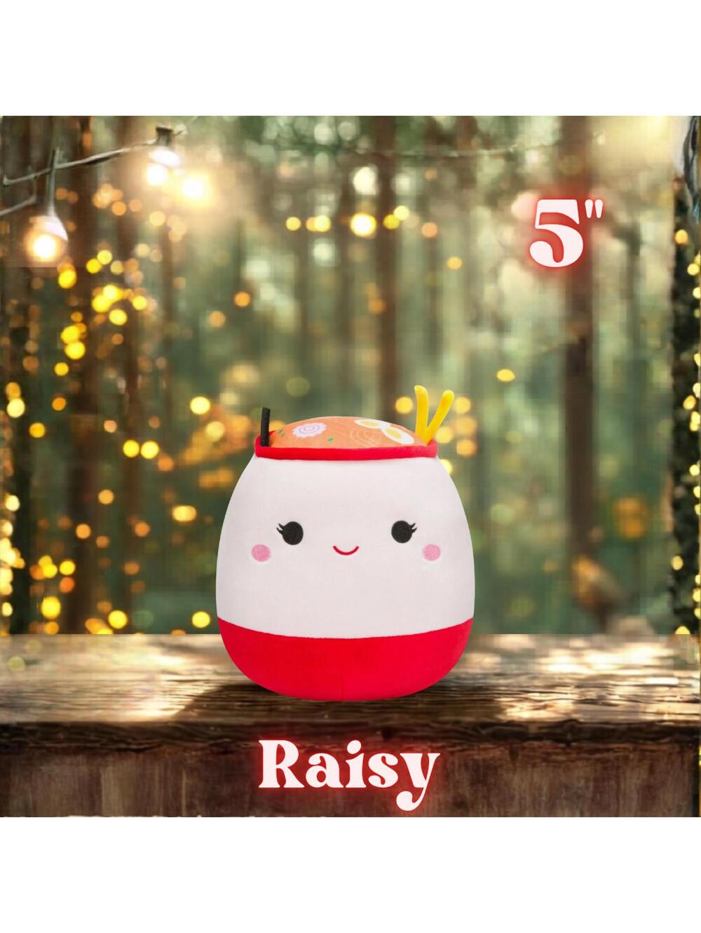 NWT Raisy Ramen Bowl Squishmallows 5"